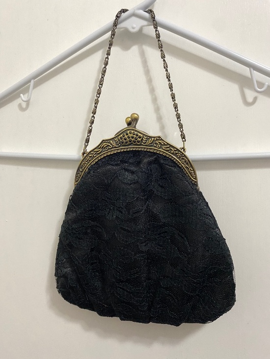 No Brand Handbags - Black Lace Goth Hand Purse